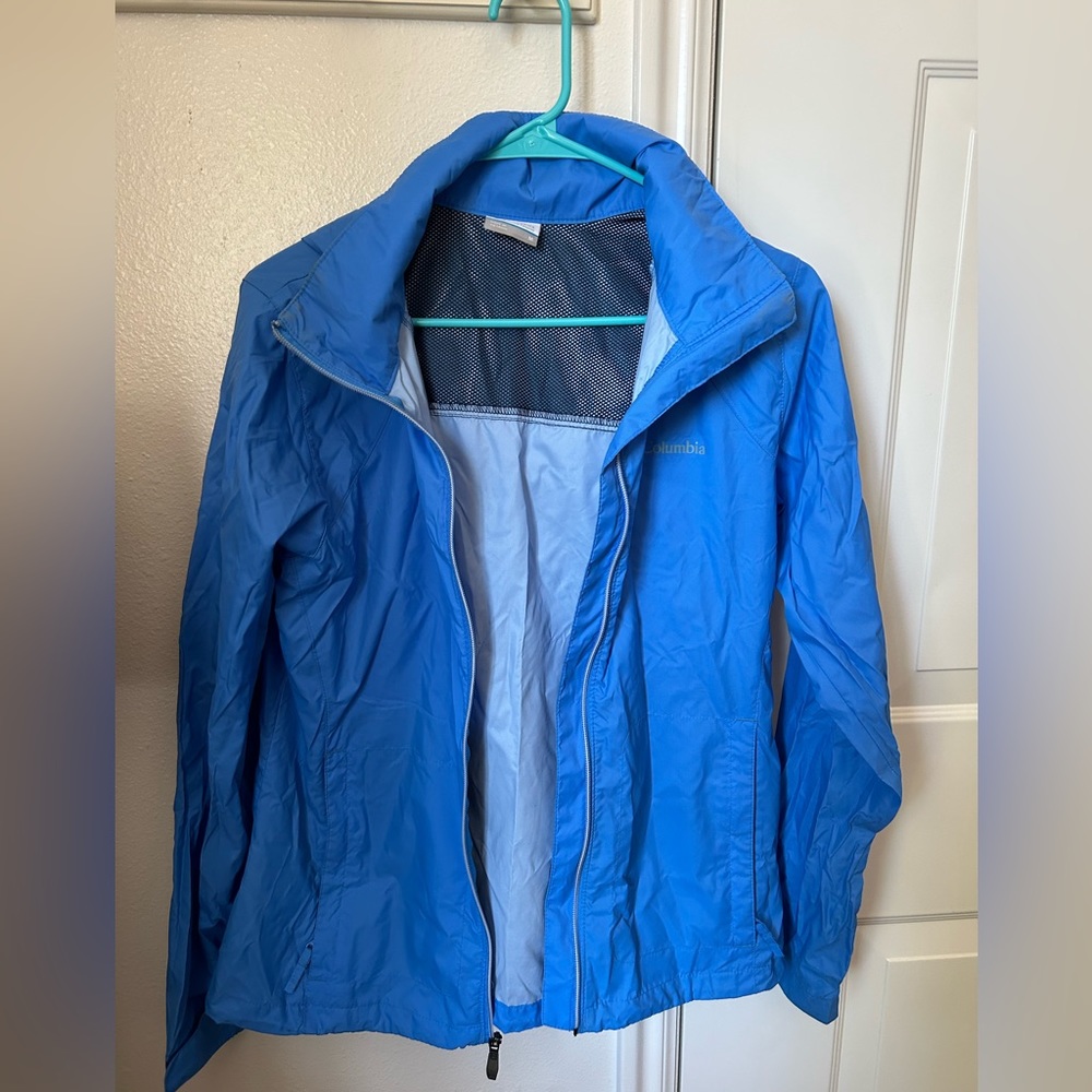 Women’s Blue Columbia Rain Coat